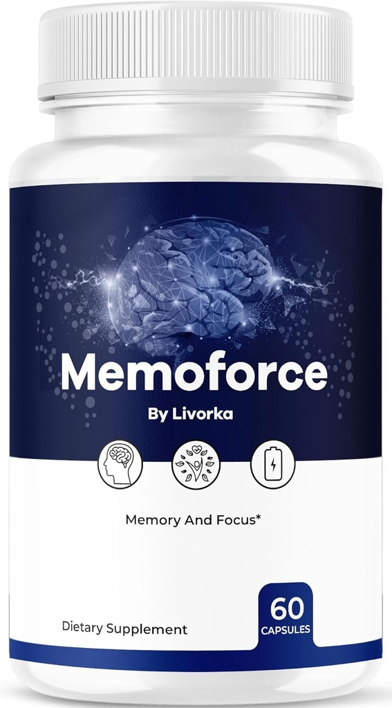 Memoforce Brain Supplement - Official Memoforce Premium Formula Pillen, Advanced Support Memo Force Brain Supplement voor Wellness & Overall Health, Memoforce Reviews, 60 Capsules voor 1 maand