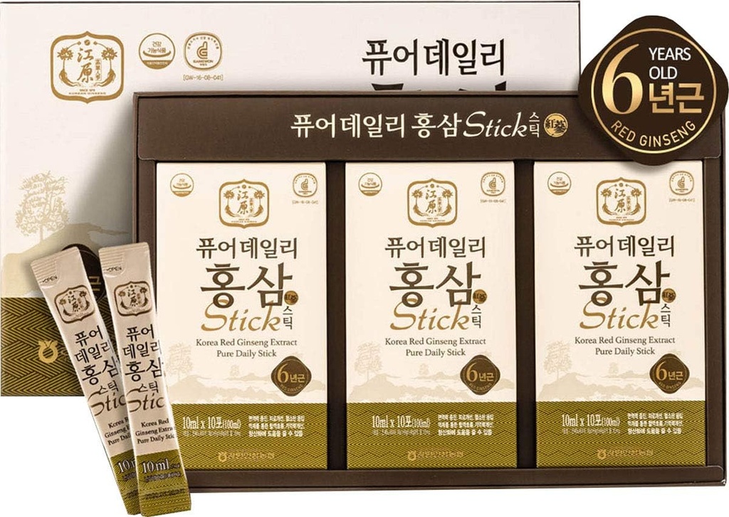 Gangwoninsam] Korean Red Ginseng Extract Pure Daily Stick 30 Telling 