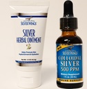 Natural Path Silver Wings Supplementen - Colloïdaal zilver 500 ppm (1 oz / 30 ml) Immune Support Plus Herbal Zalf 250 ppm (1,5 oz)