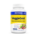 Enzymedica, VeggieGest, Digestieve Enzymen, Ondersteunt Occasional Gas & Bloating Relief van High Fiber Meals, voor Vegan & Vegetarian Diets, Enzyme Blend voor Digestieve Gezondheid, 90 Tel.