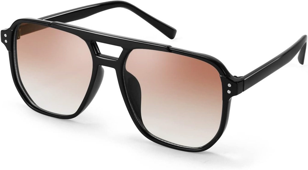 FEISEDY Retro Square Vlieger Zonnebril Vrouwen Mannen 70s Vintage Trendy Plastic Frame Zonnebril B2835