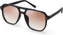 FEISEDY Retro Square Vlieger Zonnebril Vrouwen Mannen 70s Vintage Trendy Plastic Frame Zonnebril B2835