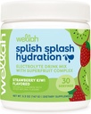 Wellah Splish Splash Hydratation Mélange de boissons électrolytes (arôme de Kiwi de Strawberry, 30 portions)