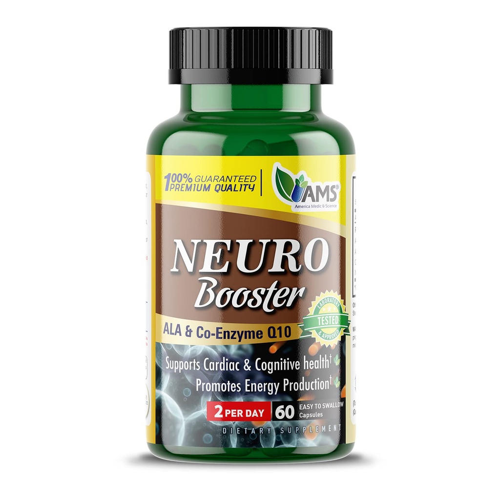 America Medic & Science Neuro Booster (60 capsules) Educational Supplement for Brain Health 