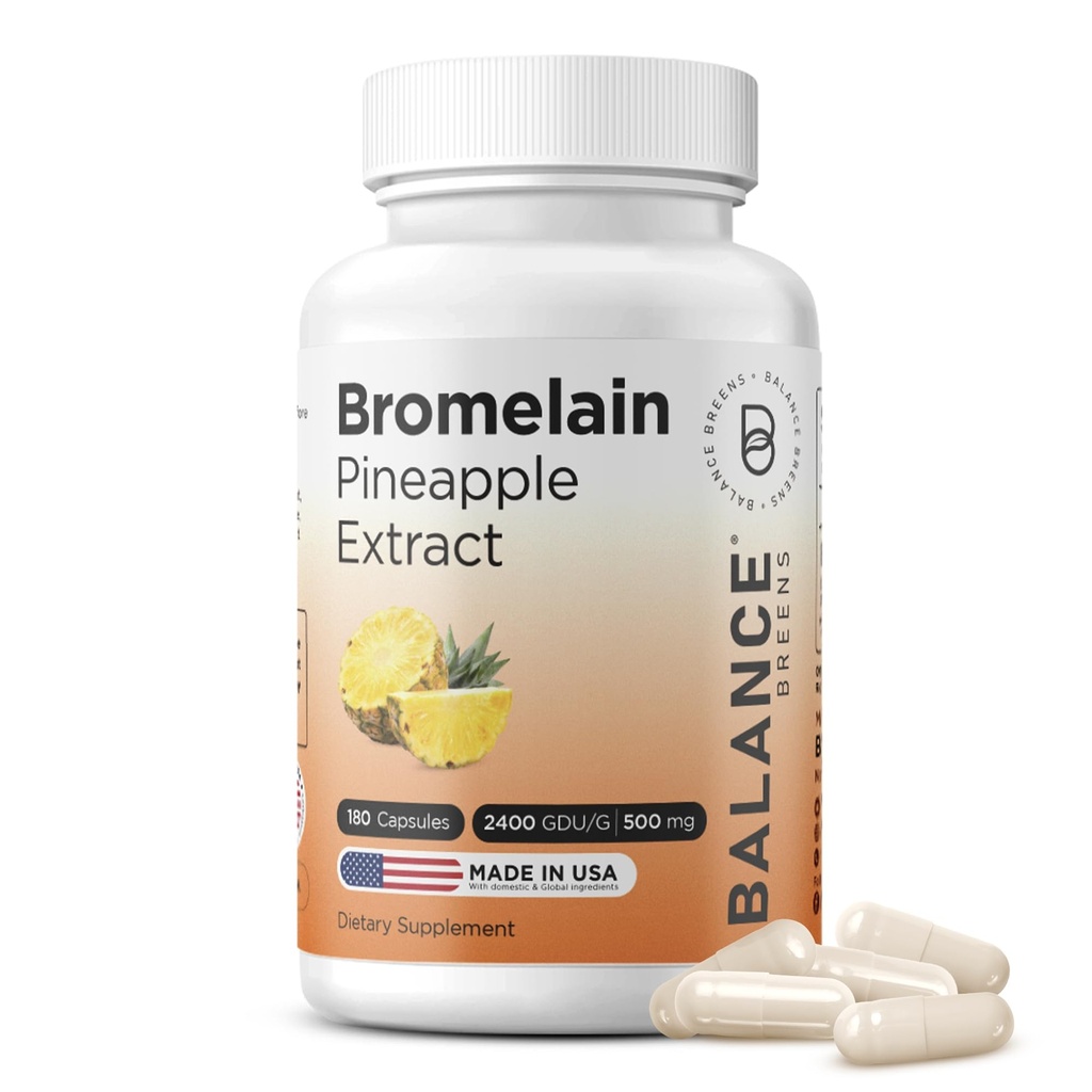 Balancebreens Bromelain 500mg Capsules 
