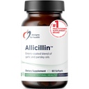 Designs for Health Allicilline - Supplément d'allicine avec 200mg huile d'ail + huile de persil - pilules d'ail avec des sulfures puissants - enduit entérique pour aider à réduire l'odeur, non-OGM (60 Softgels)