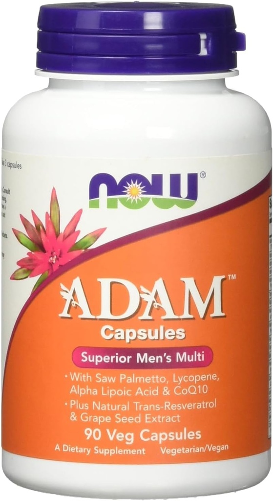 Maintenant Aliments ADAM Supérieur Hommes Multiple Vitamine 90 vcaps