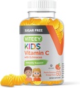 Viteey enfants vitamine C Gummies 75mg, avec l'échinacée - sans sucre - Immune support pour les tout-petits, et les adolescents - végétalien, sans gélatine, sans gluten, sans OGM - Goummy d'Immunity