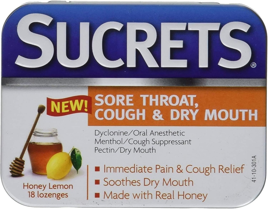 Sucrets Sore Throat & Cough Lozenges 