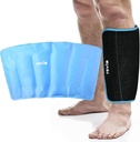 REVIX XL Shin Ice Pack Herbruikbaar Gel Cold Pack voor Kalfs- en Elleboogontspanningsreliëf, Beencompressie voor koude therapie Mouw Refreezable, 360° volledige dekking