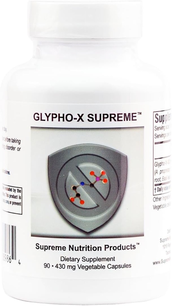 Supreme Nutrition Glypho-X Supreme, 90 capsules végétariennes à base de plantes pures