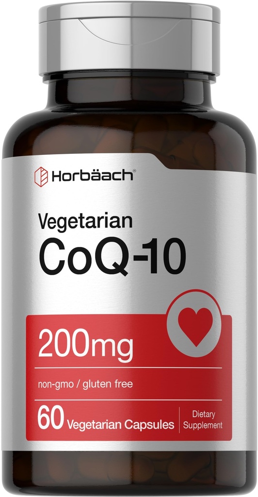Horbäach CoQ10 200mg met Black Pepper Extract 60 Capsules 
