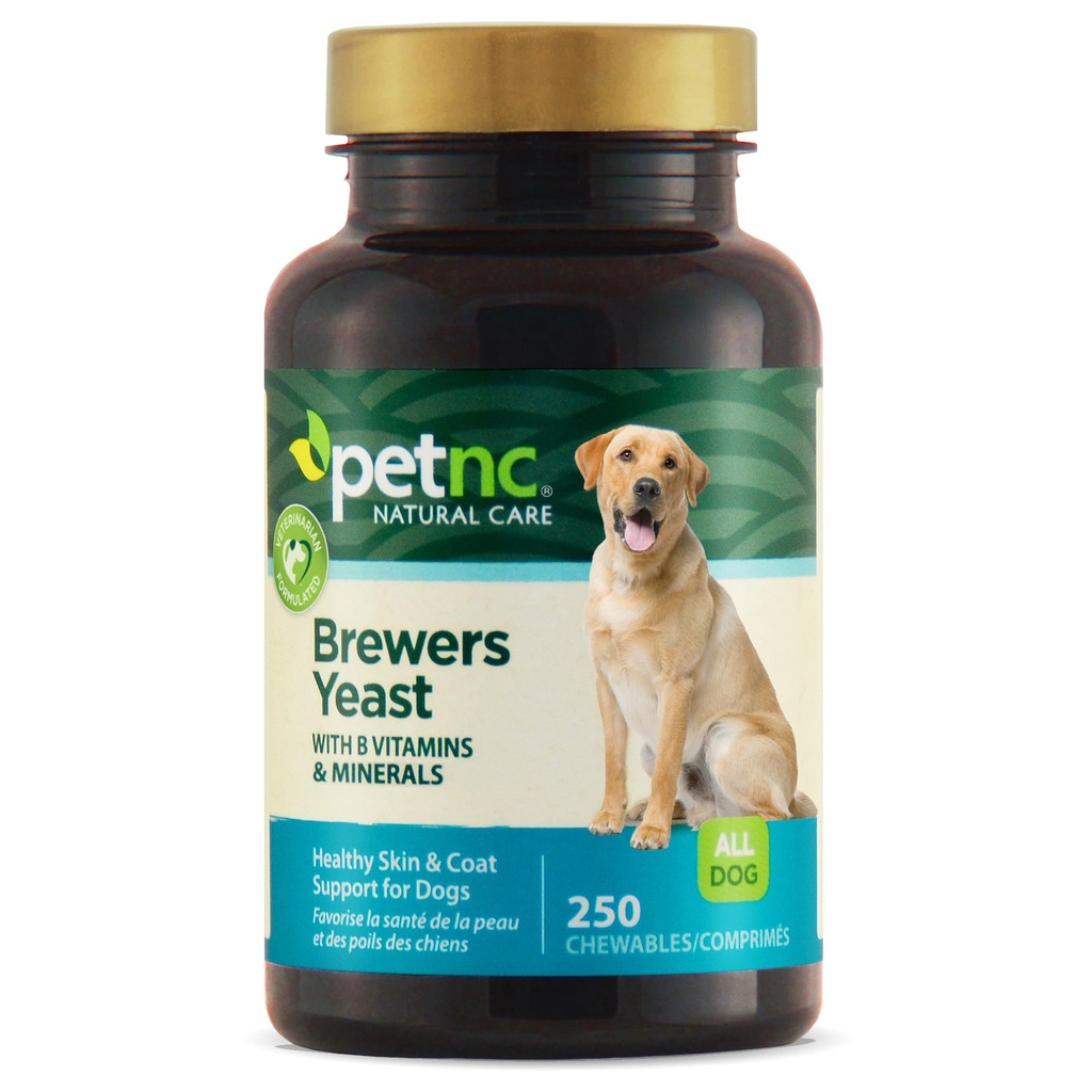 PetNC Natural Care Brouwers Gist kauwtabletten voor honden, 250 Tellen