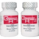 Recherche cardiovasculaire 120 Softgels 125 mg Vitamine E Annatto Tocotriénols Pure DeltaGOLD, 90% Delta et 10% Gamma, 2 bouteilles 60 gels doux chacun (ANNATOC)