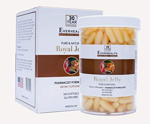 EVERHEALTH Vital Royal Jelly 1000mg (300 Softgels) Diet Supplement Authentic Pure Echte kwaliteit