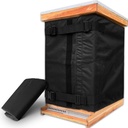 Winter Bijenkorf Wrap voor 8 en 10 framekorven, verstelbare bijenkorf Wrap Beekeeping Supplies, 600D Oxford Geïsoleerde hoes, Waterdicht, Windbestendig, Lichtgewicht, Ecovriendelijk, Herbruikbaar, 75.98" x 23.6"