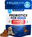 Probiotica voor honden - Ondersteuning Gut Health, Itchy Skin, Allergieën, Immuniteit, Gistbalans - Hondenprobiotica en spijsverteringsenzymen met Prebiotica - Reduce Diarree, Gas - 70 Probiotische Kauwen voor honden