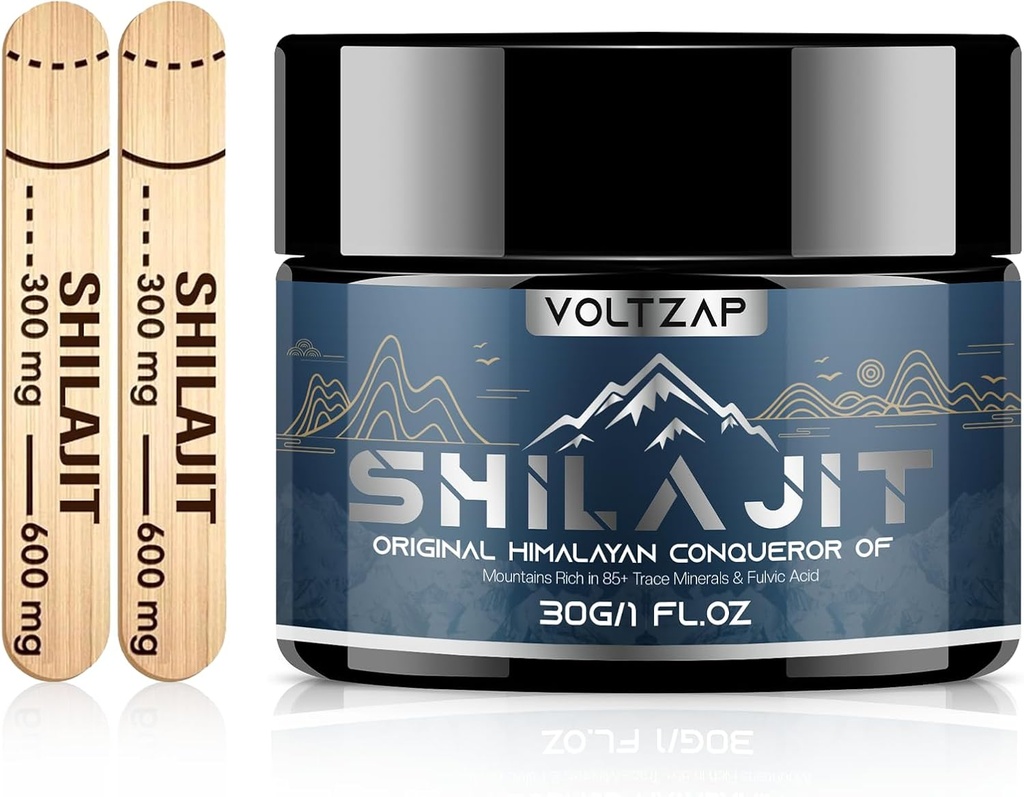 Shilajit Pure Himalaya Biologische Hars: Maximale Potentie Natuurlijke Biologische Schilajit Resin met 85+ Ondersteuning Metabolisme Immuun Systeem