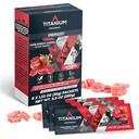 TITANIUM Energie Kauwen voor hardlopen, fietsen - Plant-based Natural Endurance Energy Gummies to Re Fuel - Energy Supplements - Preworkout Snack Bloks - Sneller dan Energy Gels - Geen cafeïne - 8 Tel.