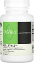 Davinci Laboratories – All-Zyme, Enzymes protéolytiques et Supplément enzymatique digestif, Bloating, Gaz, Constipation et Santé articulaire, Ingrédients non OGM, 90 comprimés