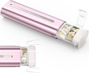 Zannaki Aluminium 7 dagen Weekly pil Organizer, Portable Travel pil case met drie lagen Seal, grote capaciteit leuke dagelijkse pil Box, pil houder container voor vitamines, pillen, supplementen en medicijnen
