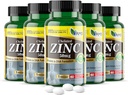 America Medic & Science Chelated Zink 50 mg Supplementen (5 Pack of 60 Tablets) Immuun Booster en krachtige antioxidant pillen voor volwassenen Mannen en vrouwen Zeer absorberende mineraal, Verbetert Mood & Sleep
