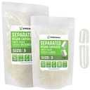 XPRS Nutra Vegan Maat 3 Gescheiden Capsules- 1000 Tel Premium Lege Caps gescheiden in zakken - Heldere Lege Capsules - Pillen voor DIY supplement vullen