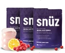 snüz Natural Sleep Support Supplement met Magnesium Glycinate, Myo-Inositol, Apigenine & Glycine, Melatonine Gratis, Slaaphulp voor volwassenen, Niet GGO, Glutenvrij, Veganistisch, Raspberry Citroen Smaak, 90 Svgs