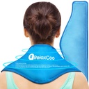 Neck Ice Pack Wrap, herbruikbare Gel Ice Pack voor nek schouders, koude compress therapie voor pijnbestrijding, verwondingen, zwelling, kneuzingen, verstuikingen, ontsteking en Cervicale chirurgie herstel