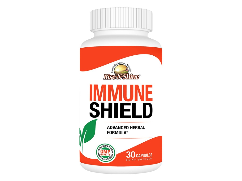 Immuunschild met Herbal Blend Plus vitamine C, zink, quercetine en meer voor gezonde immuunsysteem ondersteuning Boost 30 dagen levering