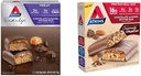 Atkins Endulge Chocolate Caramel Mousse Bar, Dessert Favorite, 1g Suiker, Hoog in vezels, 5 Tellen & Chocolate Amandelboter Proteïne Maaltijd Bar, Keto Vriendelijk, 5 Tellen