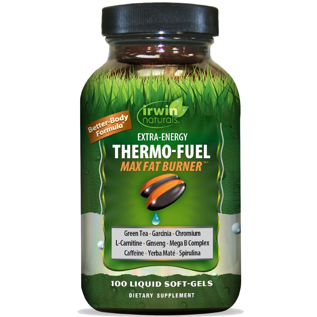 Irwin Naturals Thermo-Fuel Max Fat Burner 100 Softgel extra-énergie