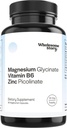 Zinc Picolinate, Magnesium Glycinate Supplements with P5P Vitamin B6 | Magnesium and Zinc Vitamin | Reproductive & Fertility Health, Hormone Balance, Immune System Support | 30 Day Supply