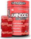 VMI Sports Aminogex Ultra.B.A.A. Powder.A.C.A. Acides aminés + bétaïne et glutamine.A.A. Amino Acid post-entraînement Recovery Drink.A. intra-entraînement avec électrolytes (30 portions) (Candy de fruits rouges)