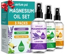 Venture Pal 3-pack Topical Magnesium Oil Spray Set voor Feet  Snelle absorptie, niet-grijs