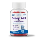 CalmCo Adult Slaaphulp Gummy Bites - Niet-Habit Vormende Slaap Ondersteuning met 25mg Difenhydramine, Gemakkelijk-naar-Chew Nacht slaaphulp Gummies, bevordert betere slaap, en Val Slaap Sneller, 20 Tellen