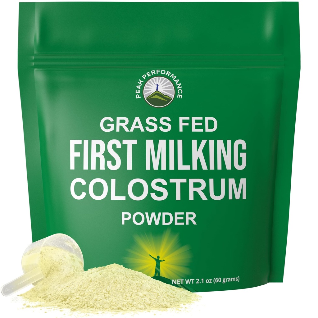 First Milking Colostrum Powder van Grass Fed USA Koeien Gemelkd binnen 6 uur na het geven van de geboorte om de meest bioactieve voedingsstoffen te krijgen. Hoge Immunoglobuline Runder Colostrum Supplement voor mensen