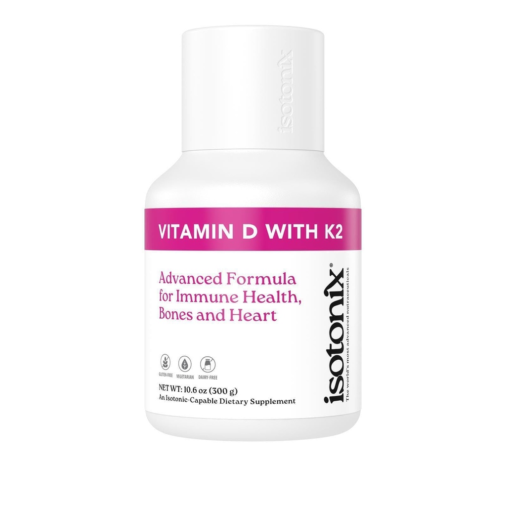 Isotonix Vitamine D avec K2, favorise la densité minérale osseuse normale, favorise les artères saines, aide à maintenir la santé osseuse, soutient la santé immunitaire, Market America (90 services)