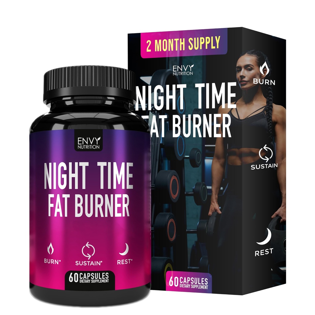 Night Time Fat Burner Supplementen met Green Coffee Bean Extract - 60 capsules