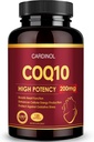 CoQ10 200mg Softgels met PQQ & Omega 3, Maximale Absorptie Co-enzym Q10, Krachtig Antioxidant voor Hart- en Energiegezondheid, 120 Telling, 4 maanden Levering, Non-GMO