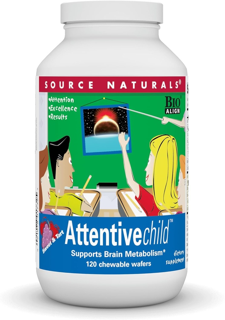 Bron Natuurlijken Aanwezig Kind Kauwbare Wafers voor Brain Metabolisme Ondersteuning - 120 Fruit Wafers