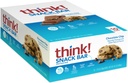 Réfléchis ! Barres protéinées avec racine de chicorée pour fibre, support digestif, sans gluten avec isolat de protéines de lactosérum, croustilles de chocolat, barres Snack sans édulcorants artificiels, 1,4 Oz (10 comte)