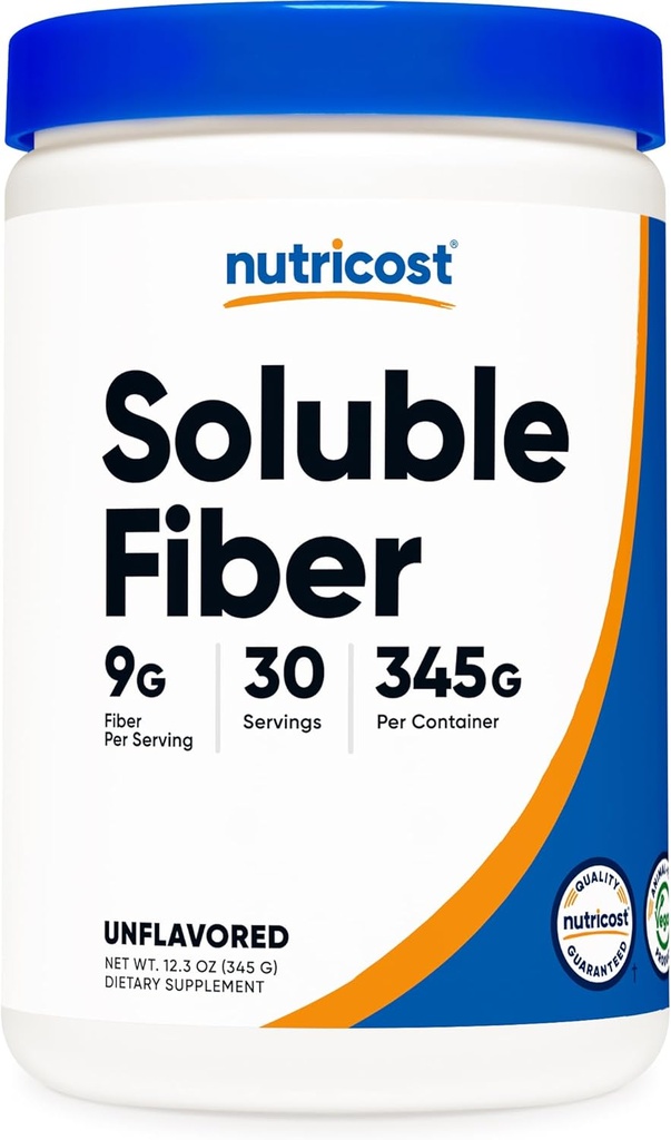 Nutricost Oplosbare vezels (Unflavored) 30 porties - Vegan, Non-GMO, Glutenvrij