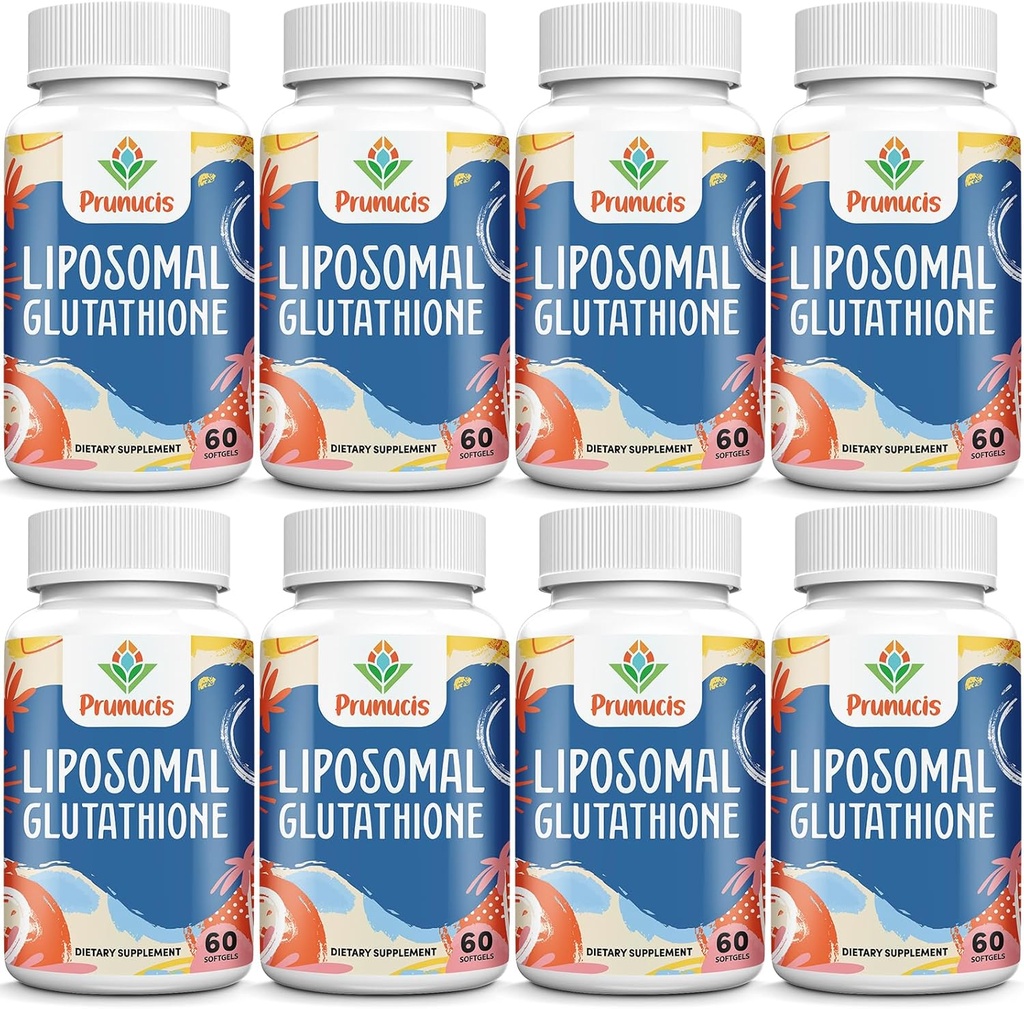 2400MG Liposomale glutathion, met vitamine C, melkdistel & alfa-lipoïnezuur, hoofdantioxidanten, zuiver gereduceerd L-glutathion - immuunsysteem, celreparatie, energie, hoge Absorptie, 480 Softgels