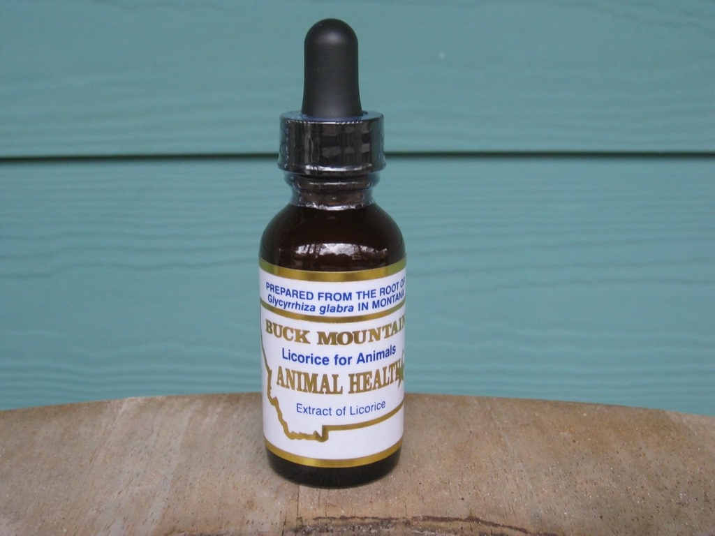 Buck Mountain Licorice Tinctuur voor dieren- 1 ounce door Carols Pet Cafe en Beyond