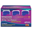 Ohm Omeprazol 20mg, 42 tabletten met vertraagde afgifte, zuurreducer voor frequent brandend maagzuur, 24-uursrelief Heartburn Medicine, helpt Relieve Maag & Chest Discomfort (6 weken van levering, 42, Tel.)