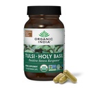 INDE ORGANIQUE Tulsi Capsules de Basilic Saint - Extrait de Basilic Saint - Supplément de Feuille de Basilic Saint, Supplément à base de plantes, Soutien immunitaire, Soulagement du stress, Vegan, Sans gluten, Casher, Organique, Non-OGM - 90 Capsules