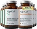 ALGAECAL - Bone Builder Pack for Bone Density, Clinically Supported Plant Based Calcium Supplements & Strontium, Vitamines K2, D3, Magnesium & 16 Mineralen, 3-maandvoorraad, Made in USA