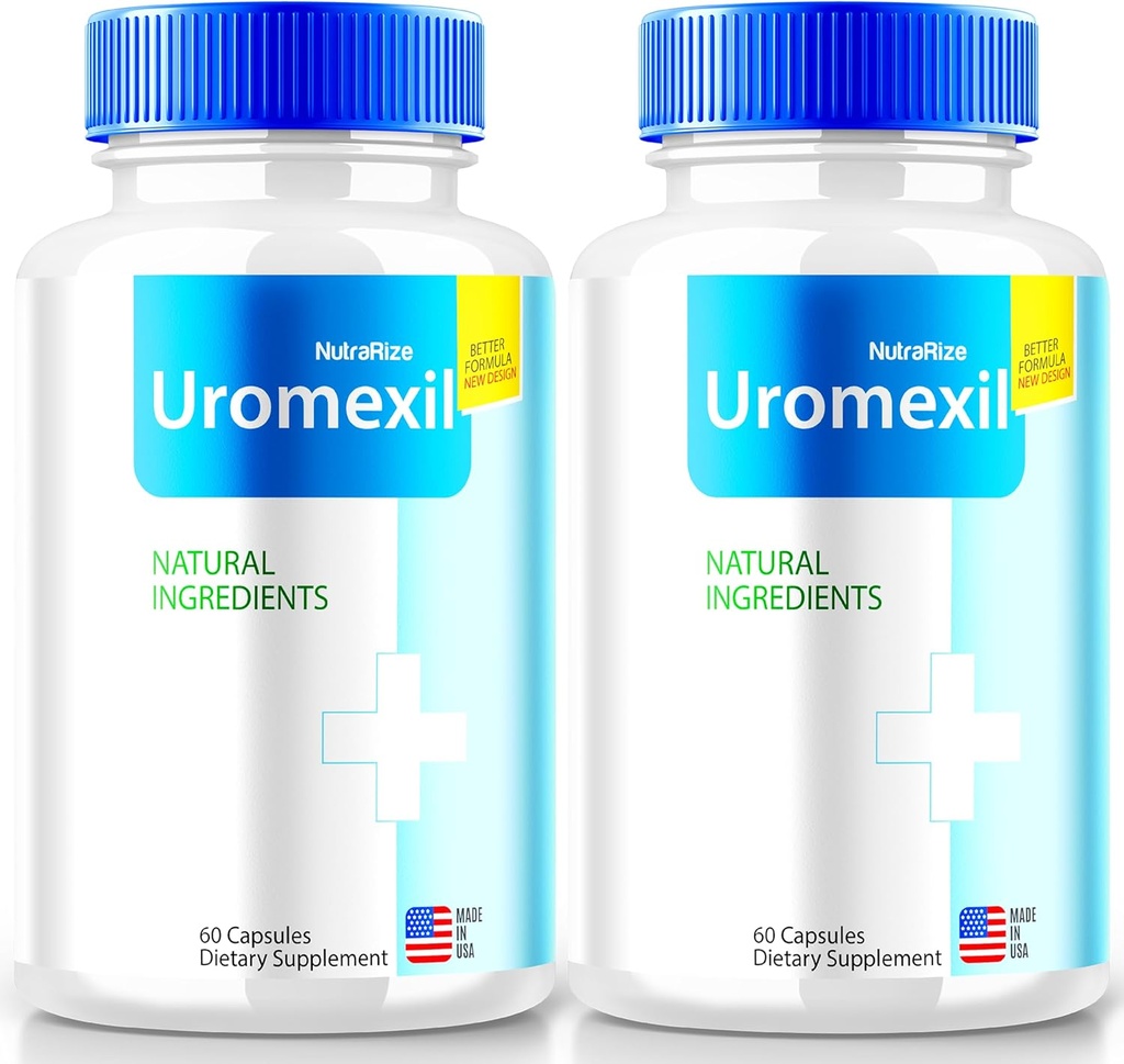 NutraRize (2 Pack) Uromexil Capsules, Premium Formule voor Prostate Heath Support, All-Natural Supplement voor controle en algemene gezondheid, Uromexil Forte Reviews (120 Capsules)