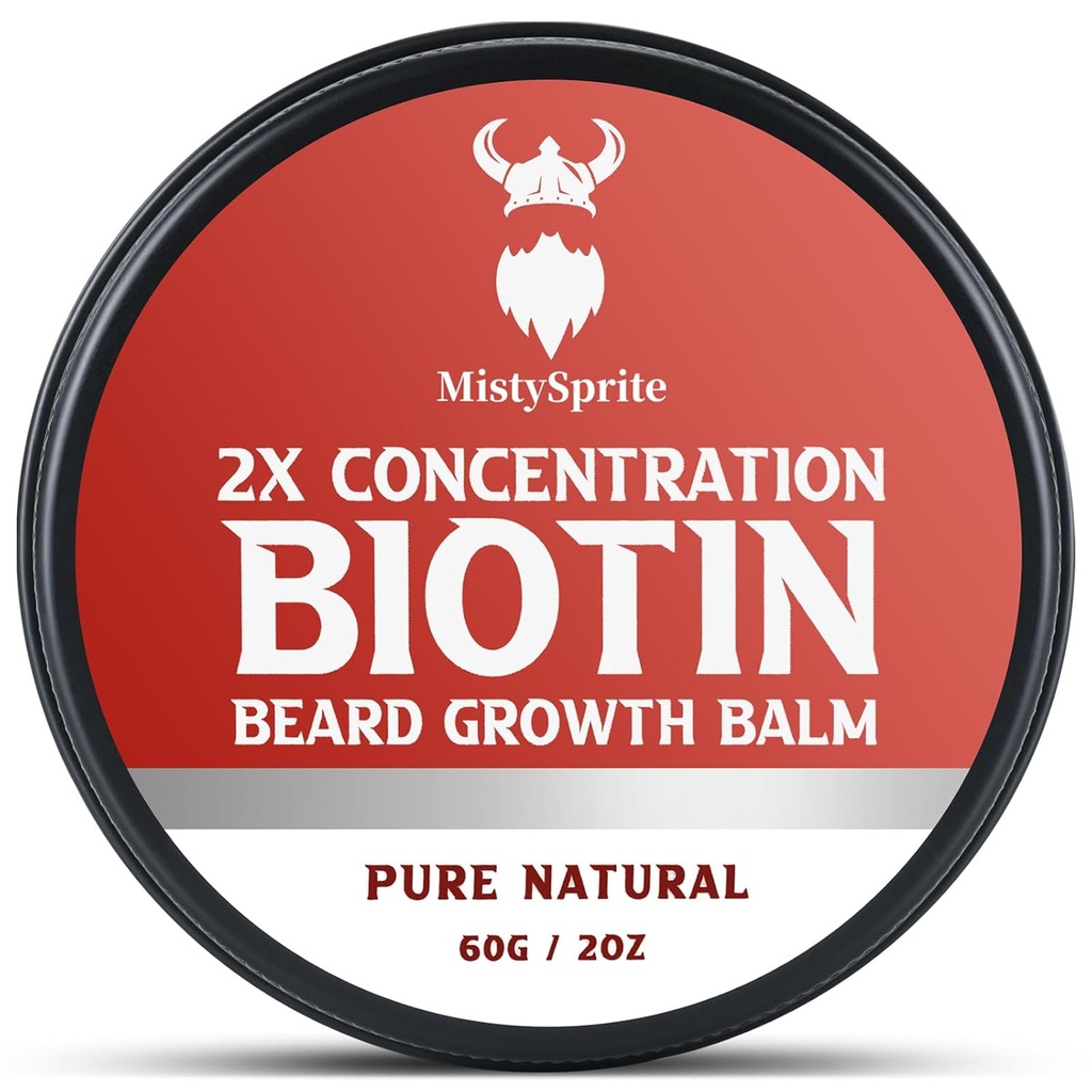 Baardbalsem voor mannen & conditioning baardwas - gemaakt met Castor olie Natuurlijke en biologische ingrediënten - Hydraten & Thickens gezicht haargroei - 2 Ounce Tin (Vanilla)